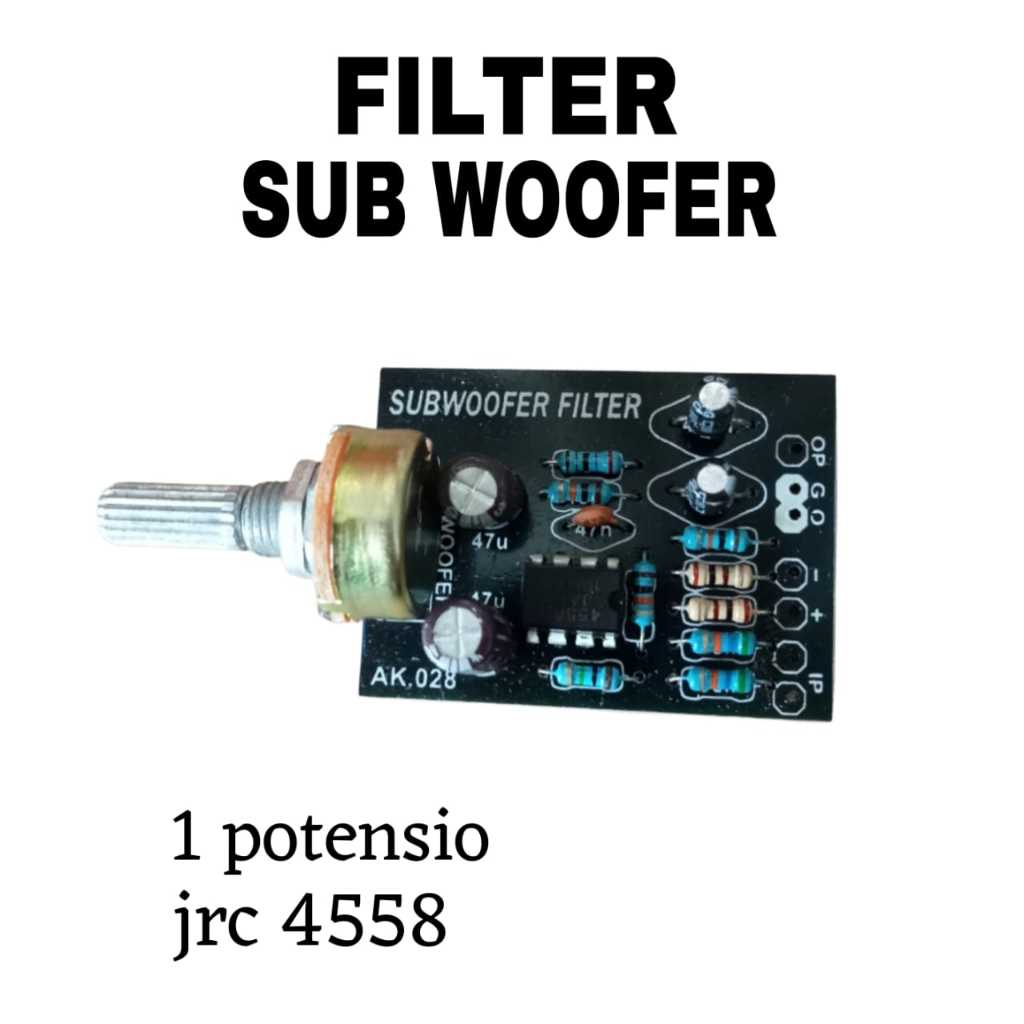 FILTER SUBWOOFER DC 12V DAN FILTER SUBWOOFER CT 12V-15V