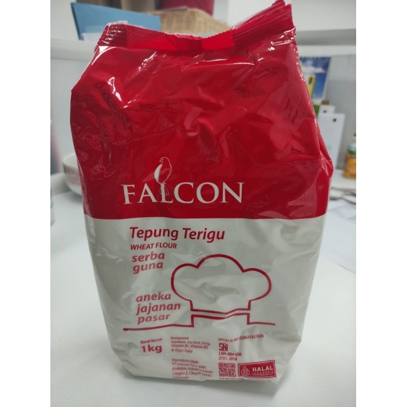 

Falcon merah tepung terigu kemasan 1 kg untuk aneka jajanan pasar