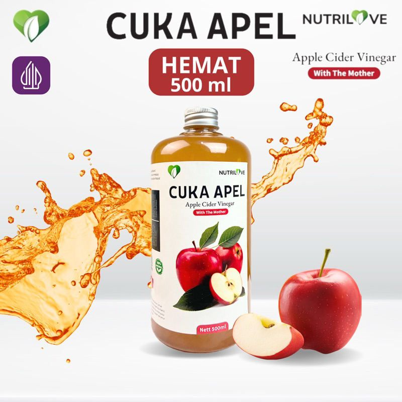 

Cuka Apel Asli Nutrilove 500ML - Diet Detoks - Apple Cider Vinegar