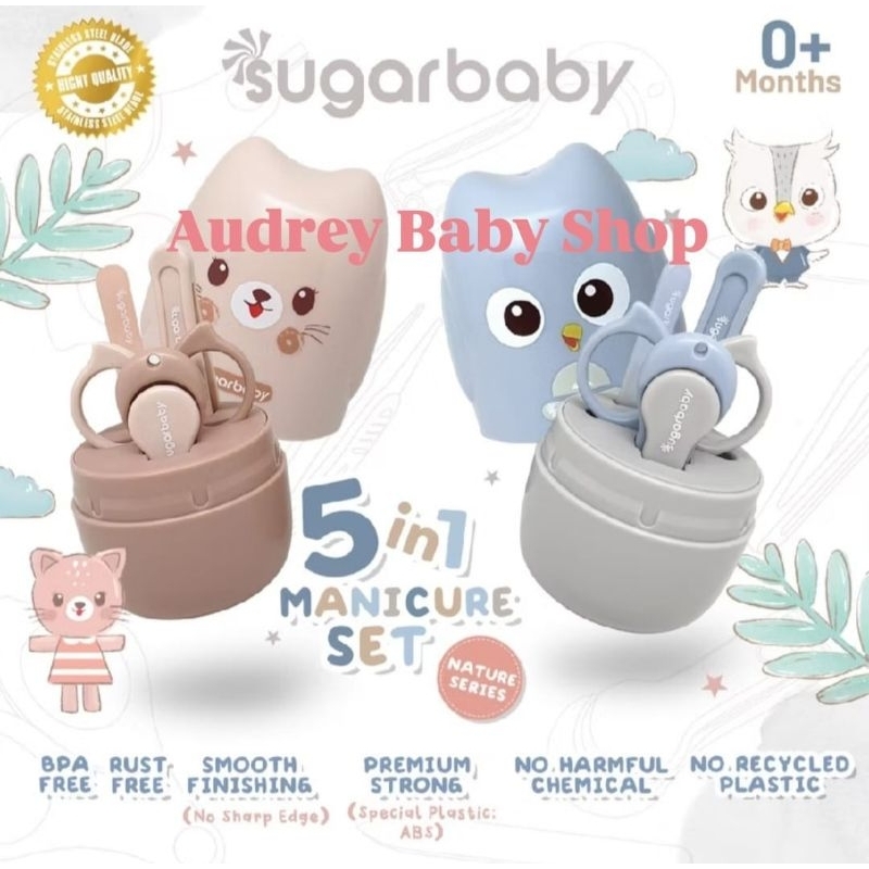 Sugar Baby Manicure set 5in1 / Gunting kuku bayi