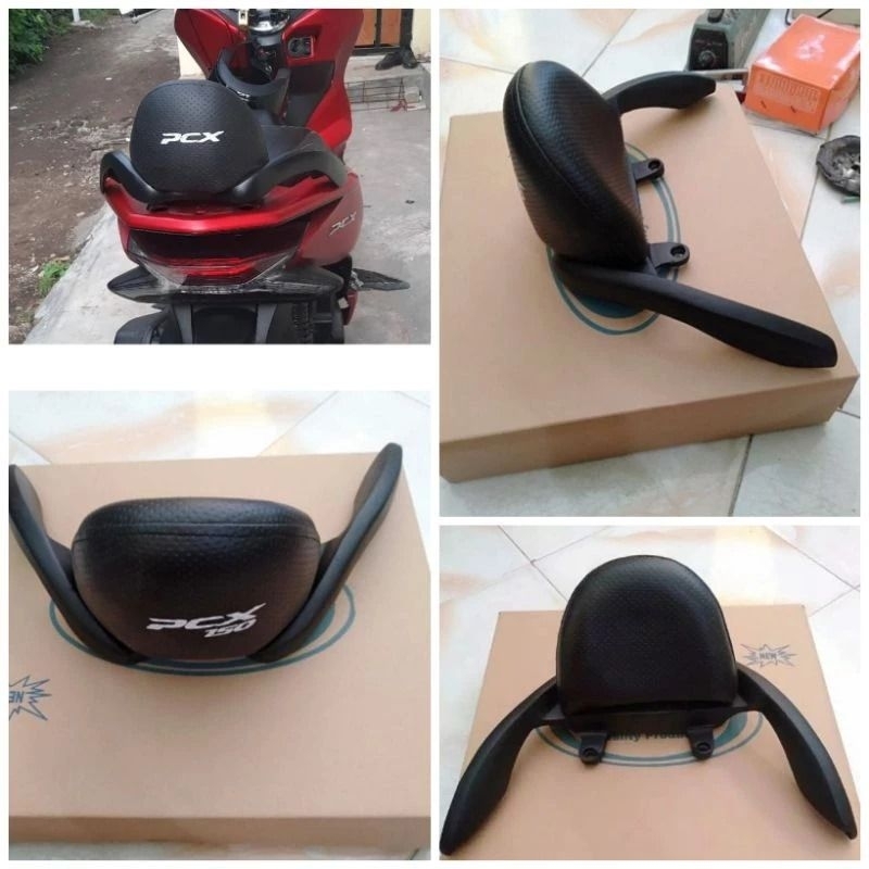 Behel sandaran PCX 150/160 lokal dan thailand, model tumpuk aksesoris jok pcx series