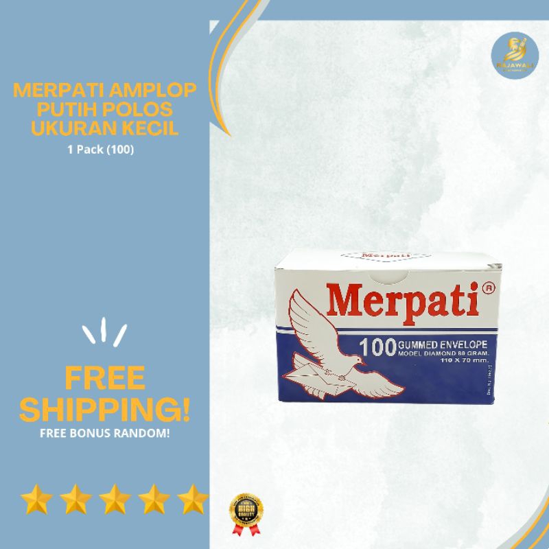 

Amplop Putih Polos Merpati | Ukuran Kecil | 1 Pack (100)