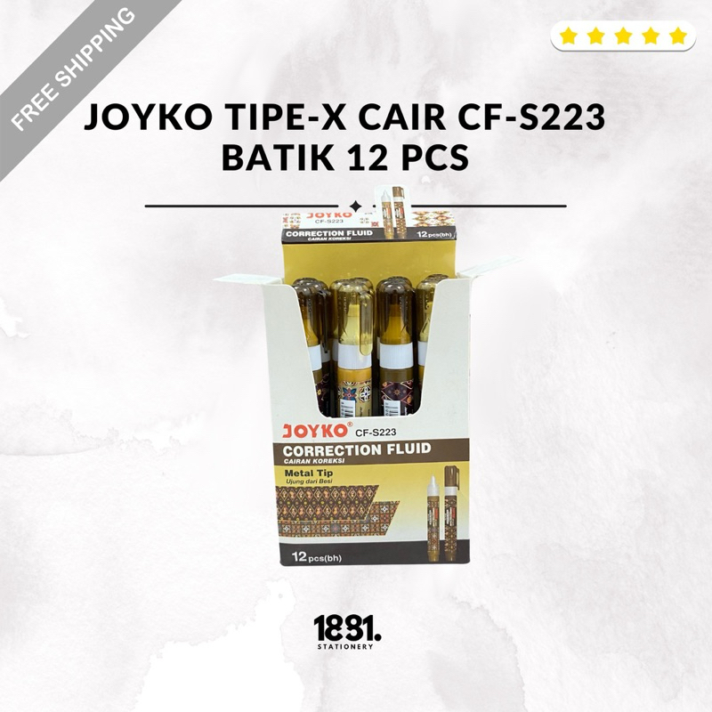 

Joyko Tipe-X Cair Panjang Batik Cf-S223 | Joyko Tipe-x Cair Metal Tip |