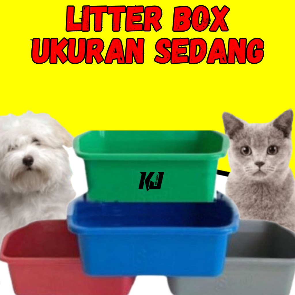 Bak Pasir Kucing/ Litter Box Sedang / Bak Pasir kucing Besar , Bak pasir / Bak Cupang