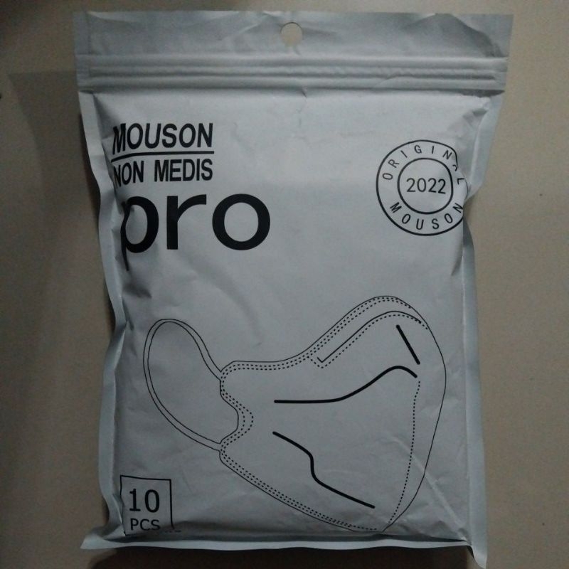 COD MOUSON Masker Non Medis Pro isi 10pcs Warna Putih