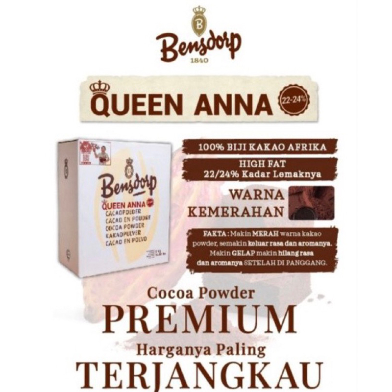 

COKLAT BUBUK BENSDORP QUEEN ANNA 22/24 | COCOA