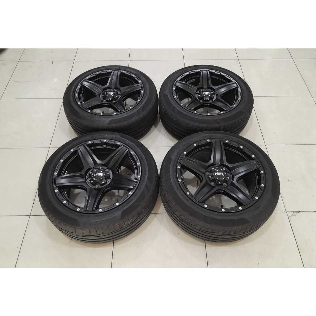 VELG SEKEN HSR LANDMARK HSR 17X8 5X114 ET 40 +BAN FORCEUM 215 55 R17 COCOK BUAT BRV,HRV,CRV,INOVA,XP