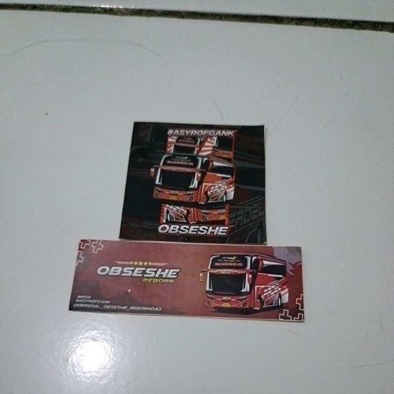 

STIKER BUS MSM ASYROF OBSESHE