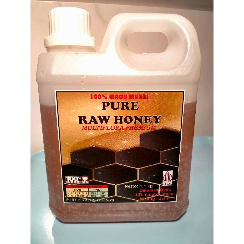 

Nan's Honey - Pure Raw Honey – Madu Murni 100 % - Multiflora Premium - 1,1 kg