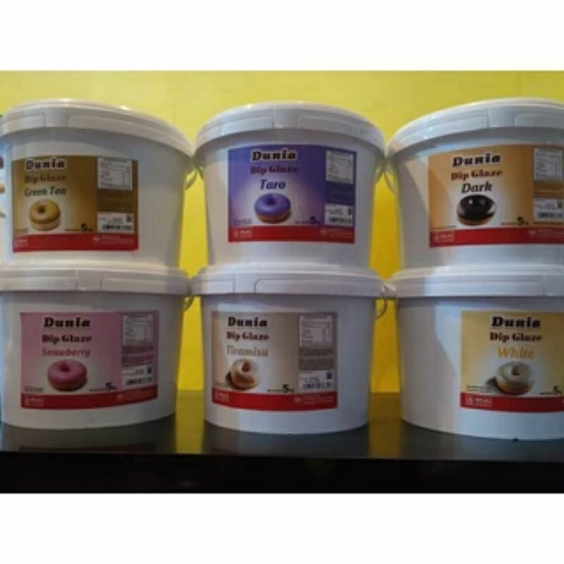 

Dunia Dip Glaze Topping Donut Reguler/Prima 5kg (Pail Putih)