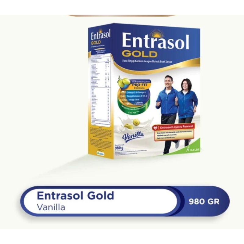 

entrasol gold rasa vanila 980g