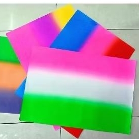 

(isi 10lembar)kertas asturo alaska gradiasi warna warni/kertas karton warna warni/papper florecent