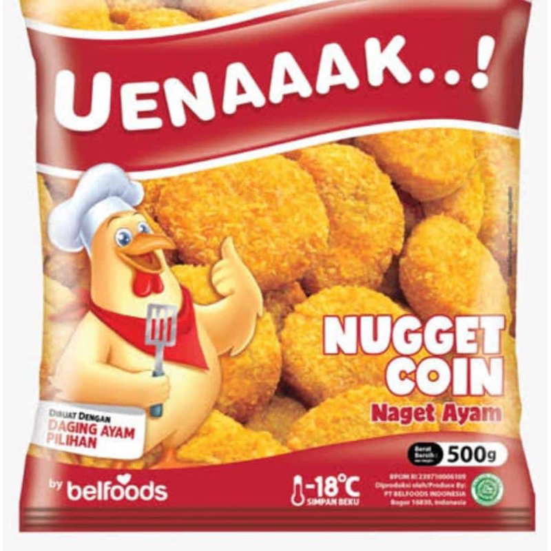 

Frozen Food Nugget Coin Belfoods 500gr