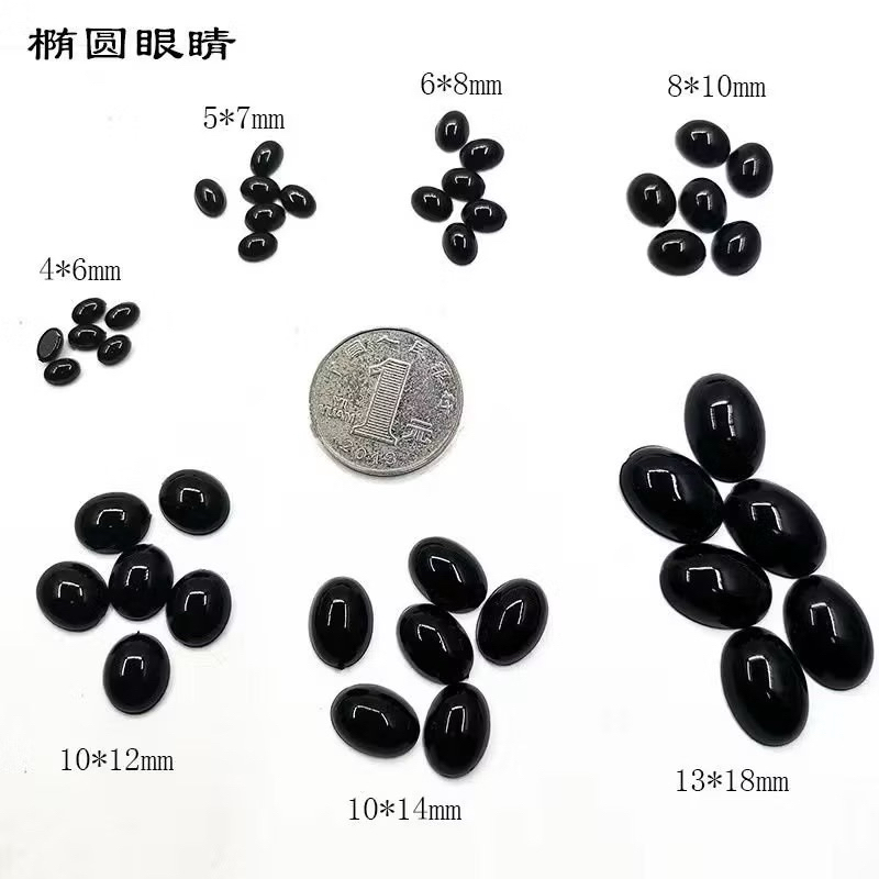 Mata boneka oval tempel / oval doll eyes