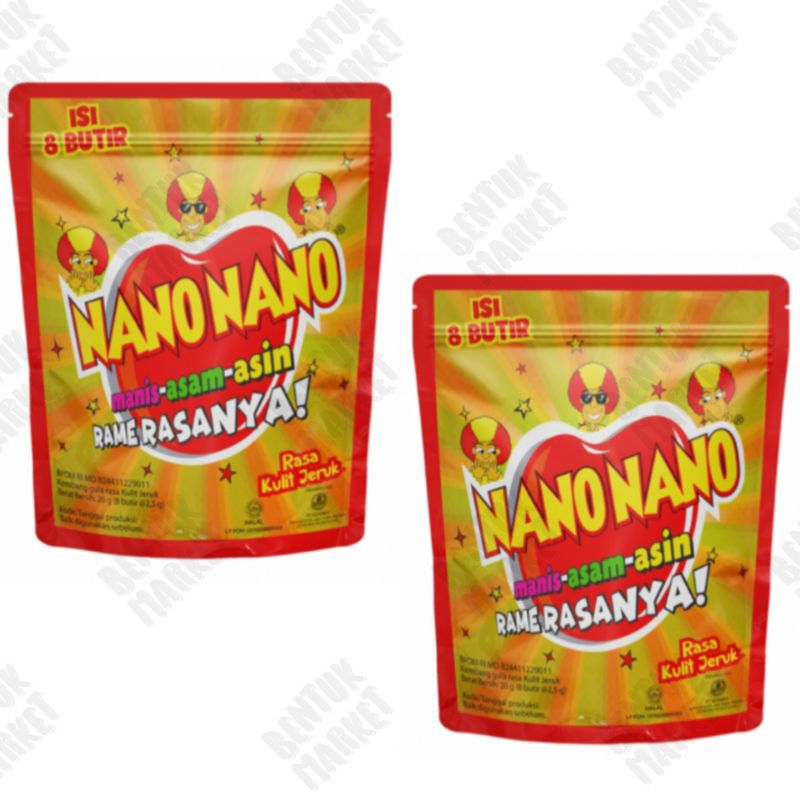 

Nano Nano Permen Kulit Jeruk 20gr / Permen