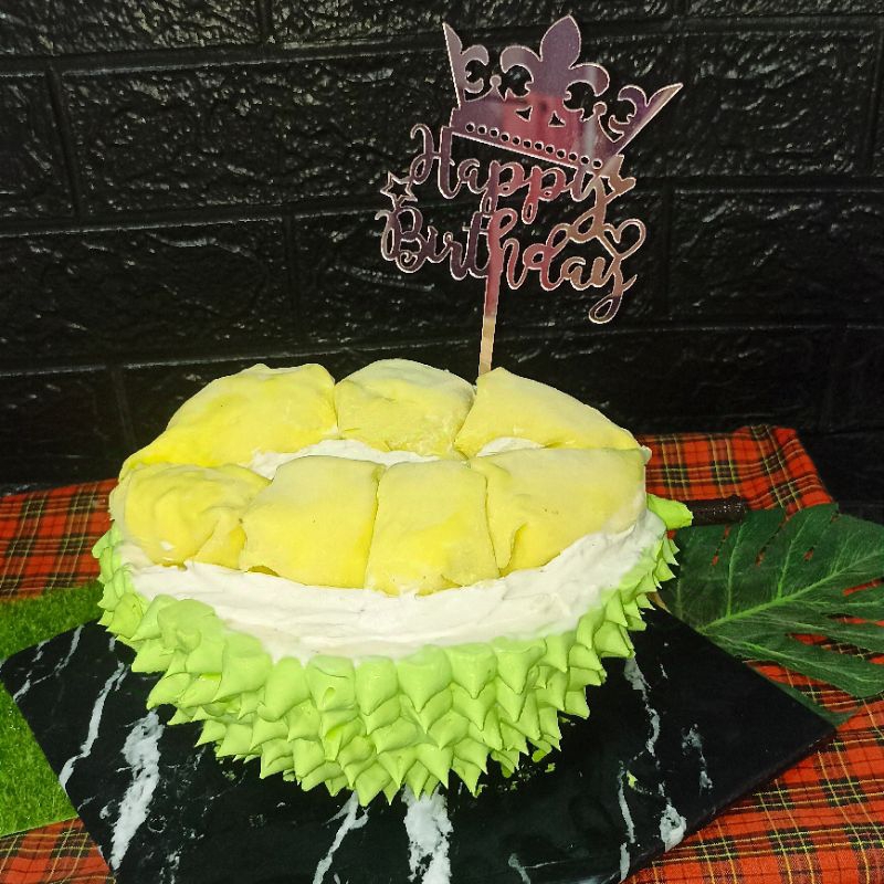 

Durian Ice cream cake topping pancake durian full daging durian asli