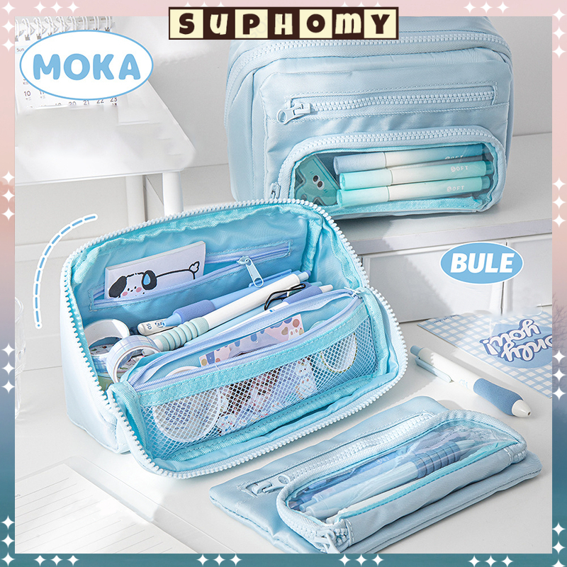 

kotak pensil aesthetic Tas PenaTempat Pencil Tas Pensil tempat alat tulis kapasitas besar