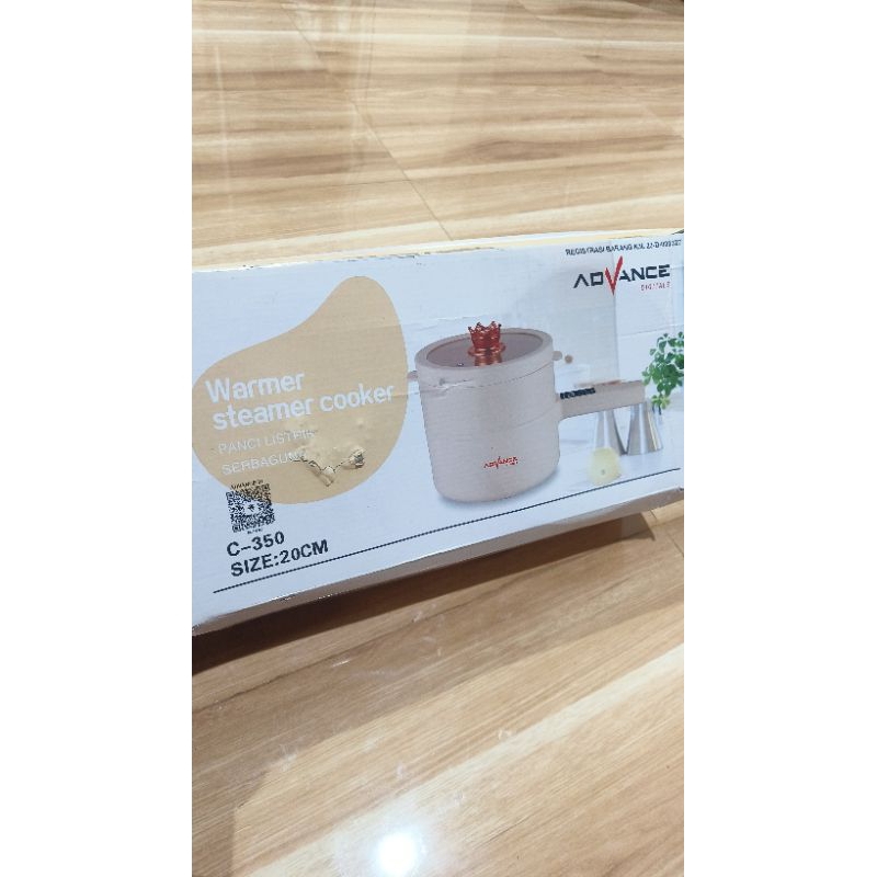 Advance Warmer Steamer Cooker Panci Listrik
