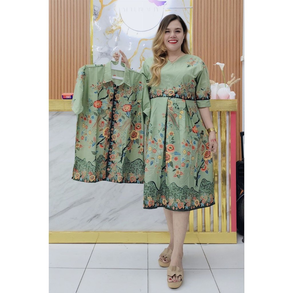 YENI BAGARIANG BATIK - COUPLE DRESS BATIK MODEL KLOK HANSEO 2