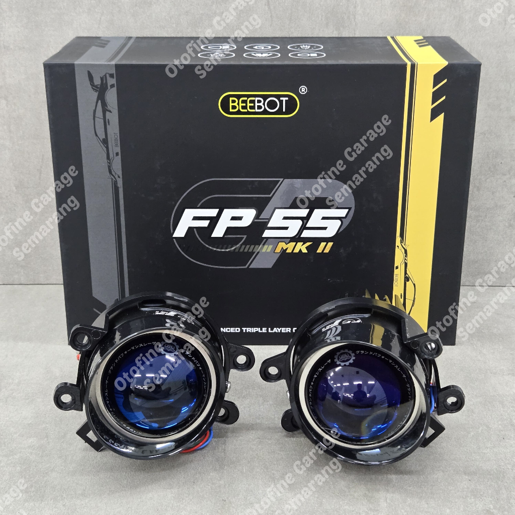 Foglamp Projector Beebot Fp55 Mark2, 3inch Bi-LED,  Hi-Low 50-55W - Toyota/Universal Bracket