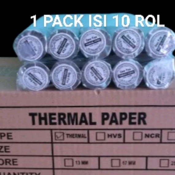 

Diskon Terlaris kertas kasir thermal 58x3mm paket 1Roll