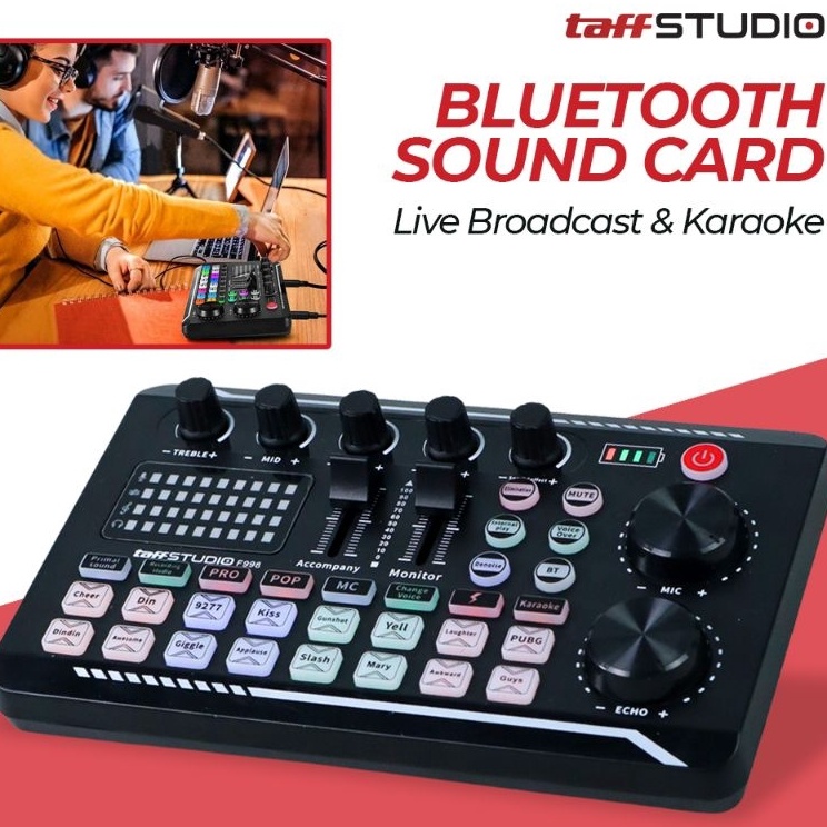 Terupdate  Audio Soundcard F998 V8 V8s V8Plus Taffstudio