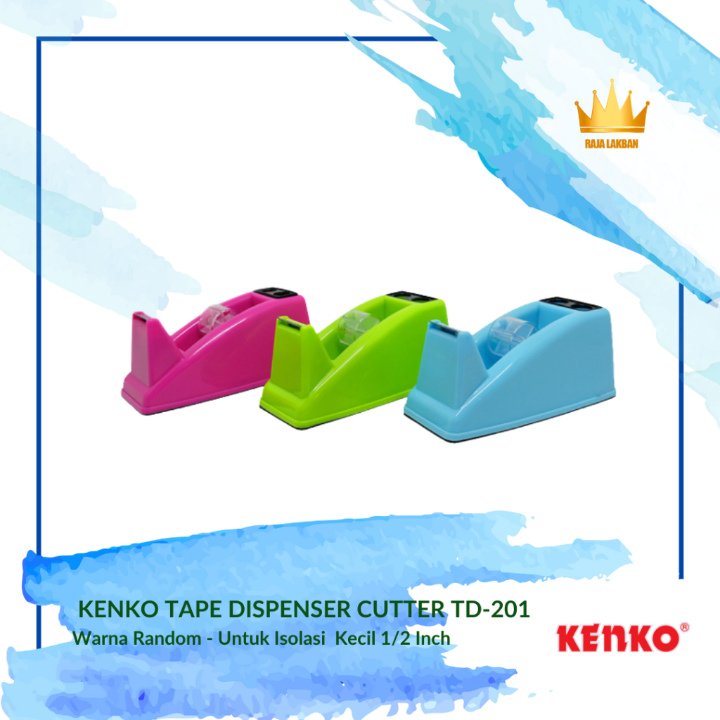 

Alat Pemotong Isolasi Tape Dispenser Cutter Kenko TD-201/ Warna Random - Pcs