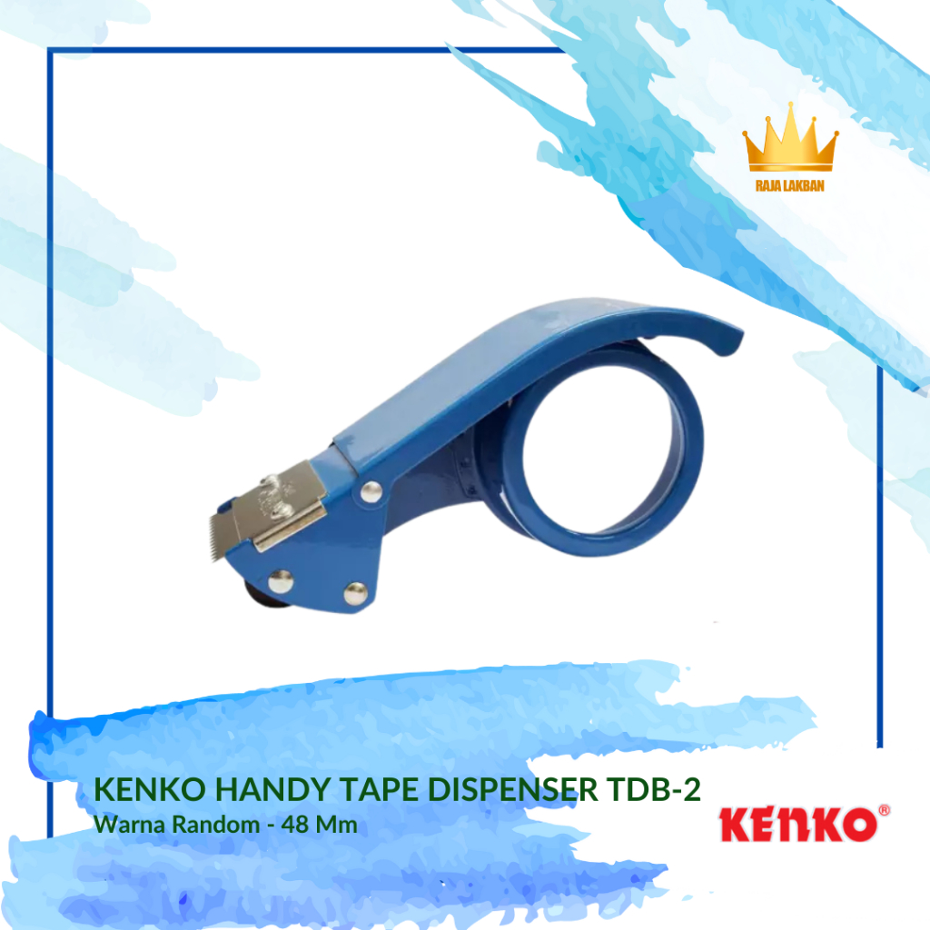 

Alat Potong Lakban Handy Tape Dispenser Kenko TDB-2, 2 inch 48mm Warna Random - Pcs