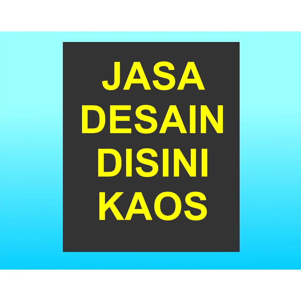 JASA DESAIN KAOS