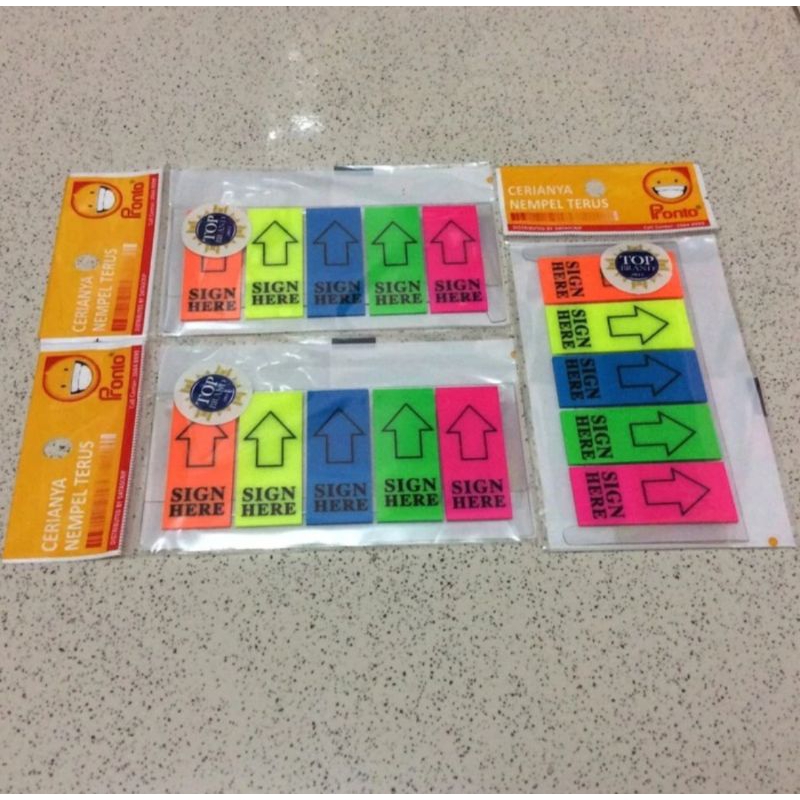 

pronto sign here 5 warna