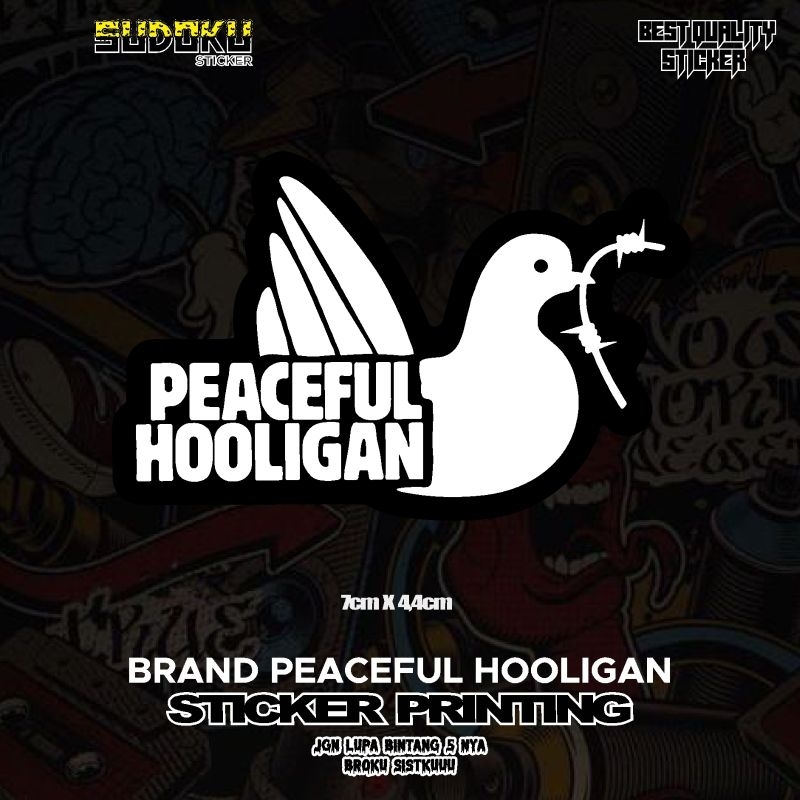 

STICKER STIKER PRINTING PEACEFUL HOLIGAN VIRAL FYP AESTHETIC