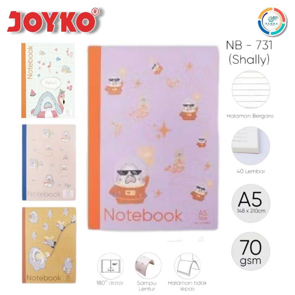 

Joyko Notebook Buku Tulis Catatan Bergaris Ruled NB - 731 | Shally A5