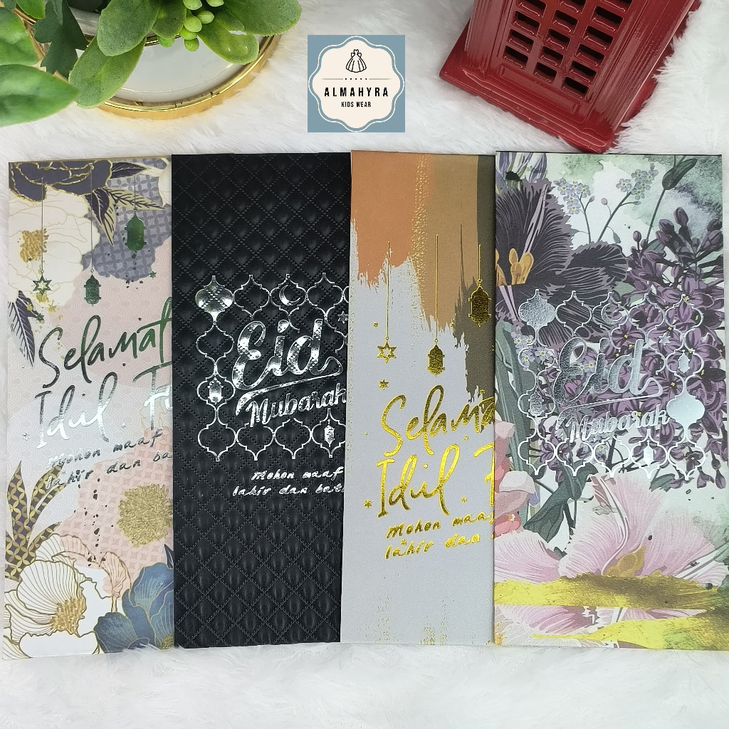 

5 PCS -Amplop Lebaran Exclusive Seri Platinum Uang Tanpa Dilipat