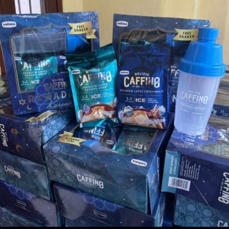 

Caffino Ice Coffe Ramadhan + FREE Shaker Choco Malt & Pandan Gula Aren 162g x 2 Pack