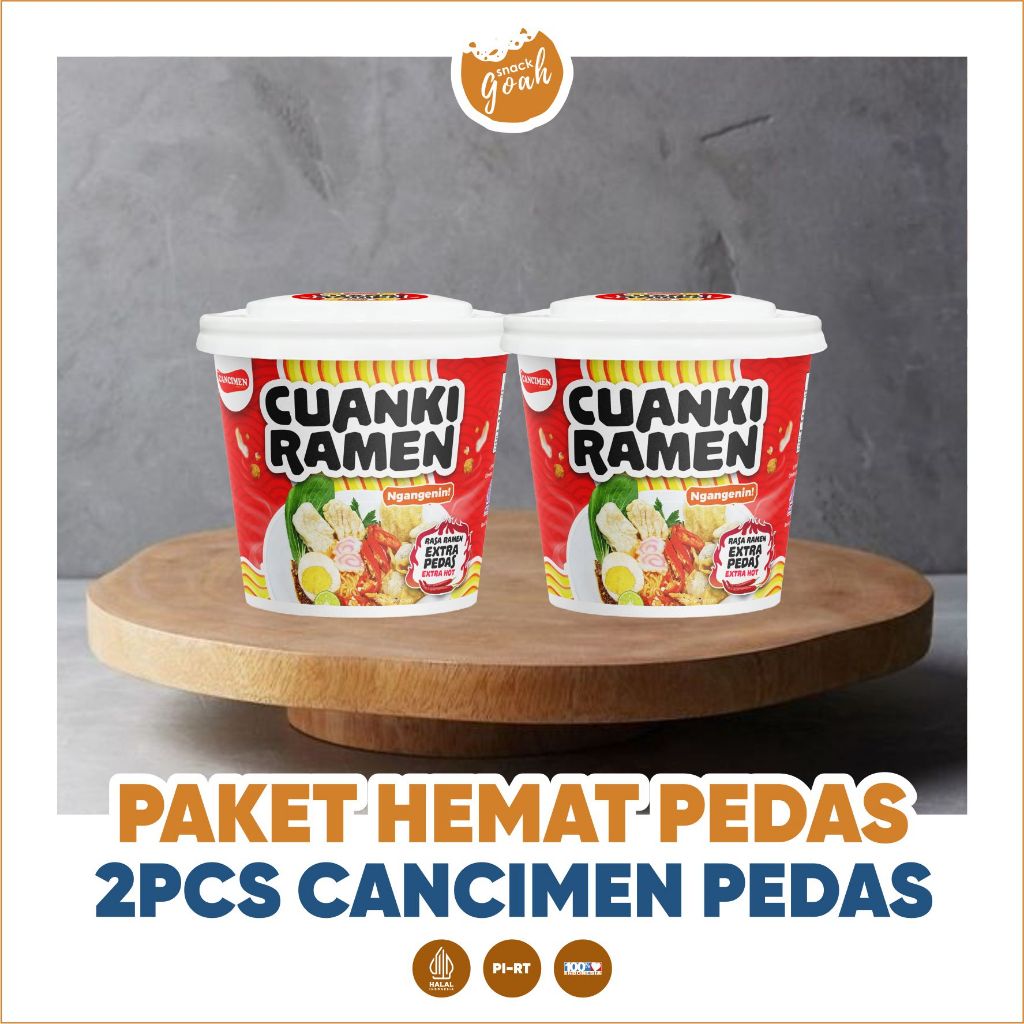 

PAKET HEMAT CANCIMEN CUANKI RAMEN RASA PEDAS 2PCS