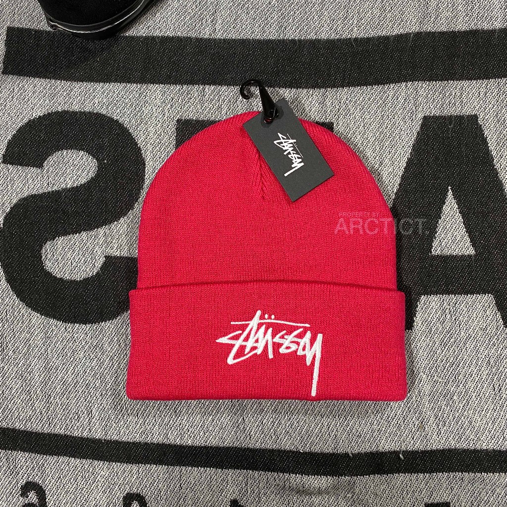 STUSSY STOCK CUFF BEANIE HAT - PINK | KUPLUK STUSSY