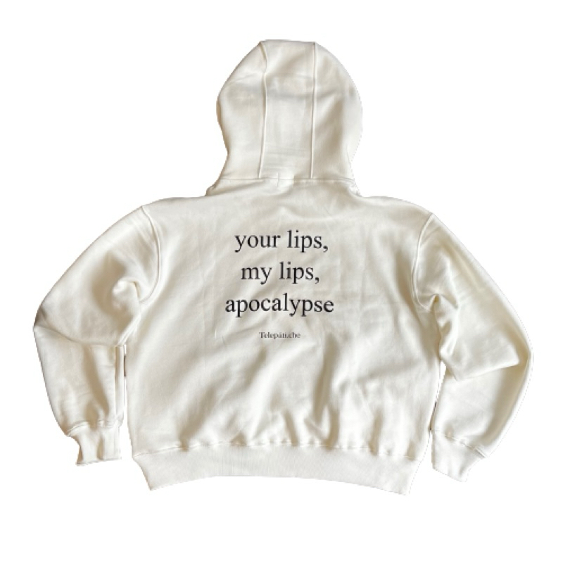 TELEPATI.CHE HOODIE KISS ME WHITE