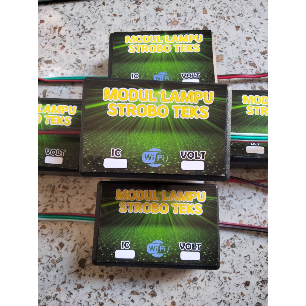 Modul strobo text wifi 5 baris, Modul strobo truk ,Modul strobo pick upm, Modul strobo 12 volt dan 2