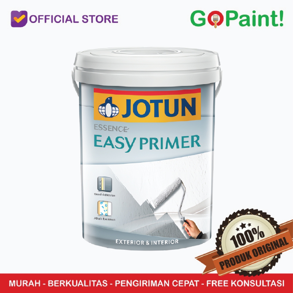 Cat Dasar Exterior & Interior | JOTUN EASY PRIMER PUTIH 25 KG | Kemasan Pail