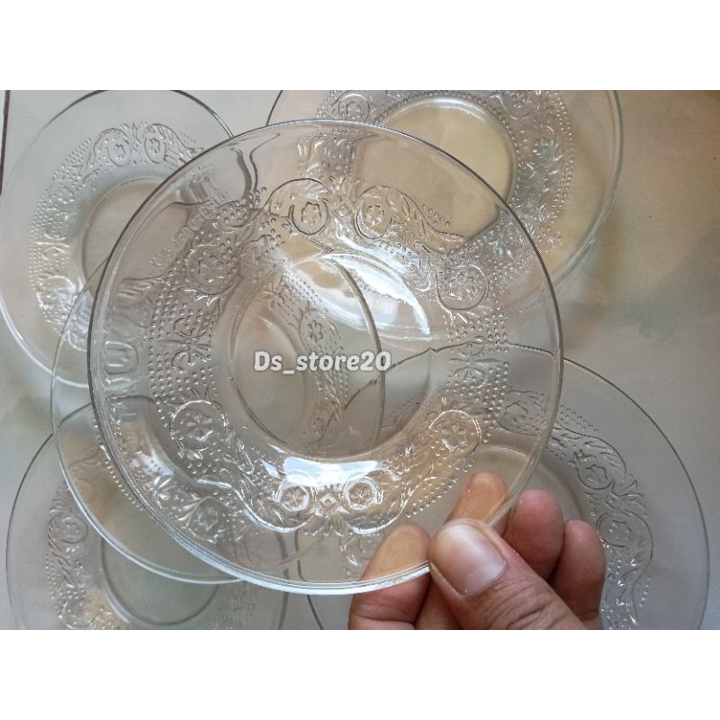 [6pcs]Lepek kopi Kaca/Lepek Teh/Tatakan Gelas dan Cangkir TTY