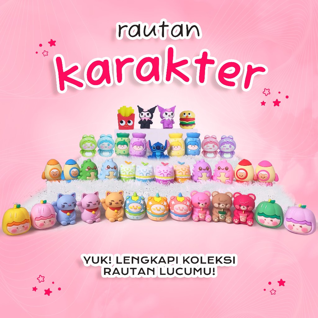 

Rautan Karakter Lucu / Character Cute Pencil Sharpener / PALING LENGKAP