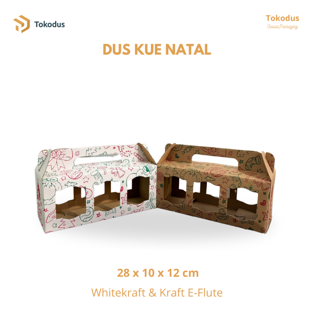 

Dus Kue Kering Toples | Dus Natal | Dus Kue Edisi Natal | Dus Kue Jar 600 ml isi 3 - Tokodus Cimahi