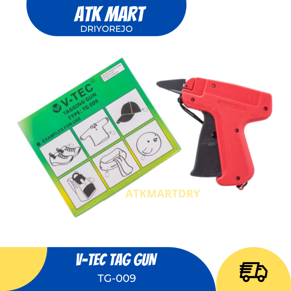 

V-TEC TAG GUN TG-009 BASTING GUN ALAT TEMBAK PASANG LABEL PENANDA HANG TAG