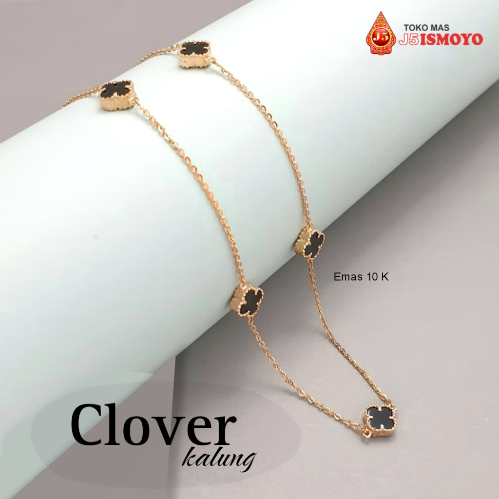Kalung Emas Clover 10K J5 Ismoyo