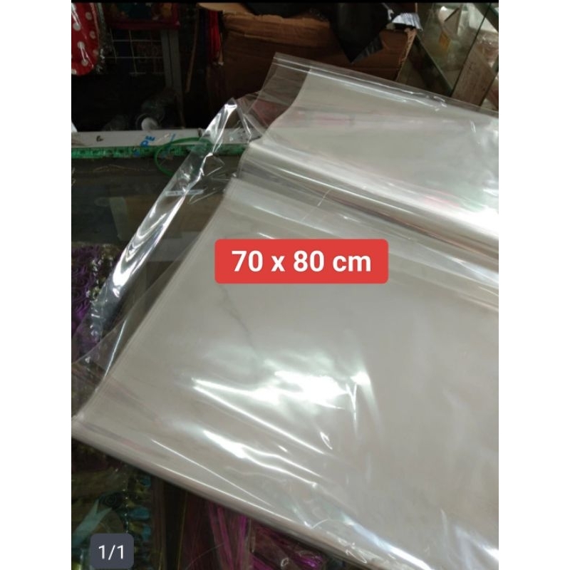 

[50lbr] Plastik Kaca Kado POLOS Bungkus Parel Bening