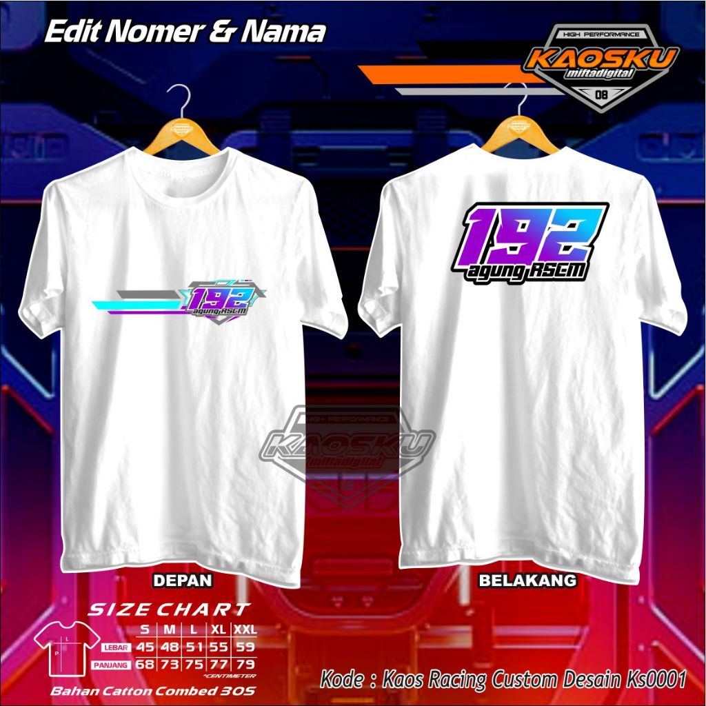 KAOS CUSTOM | KAOS ORIGINAL | KAOS RACING #KS 0001