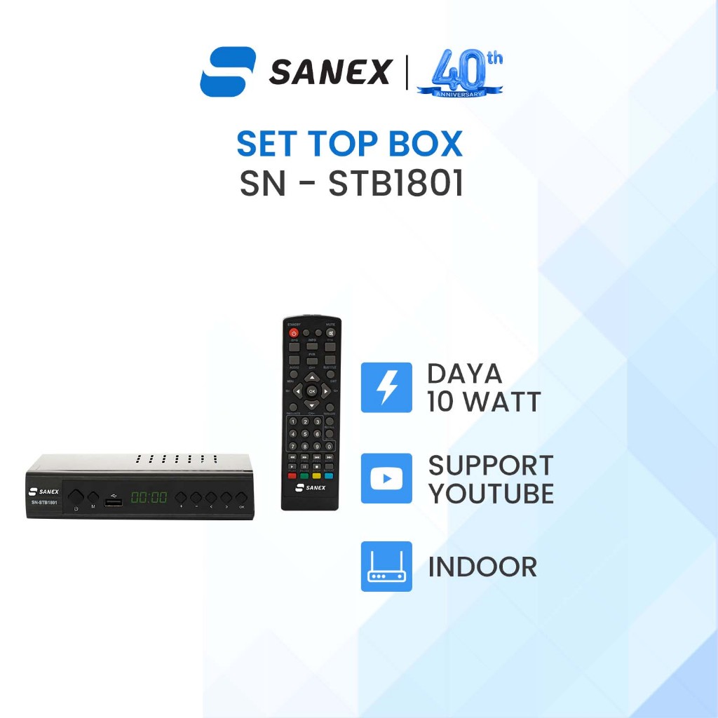 Set Top Box Sanex SN-STB1801 - Pengontrol Parabola Praktis dan Handal