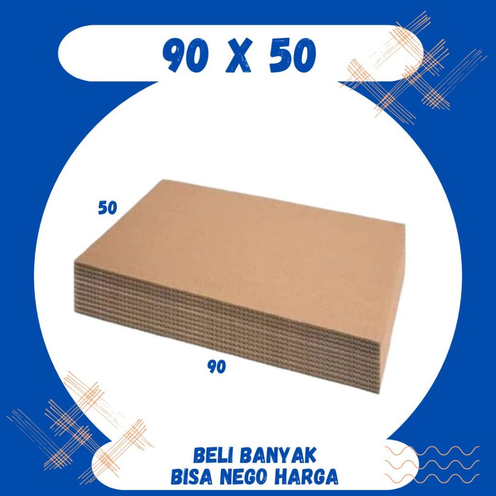 

Kardus Lembaran 90x50 / 50x80 / 50x70 / 50x60 Sheet Polos Single Wall Packing Karton Coklat Warna Packing