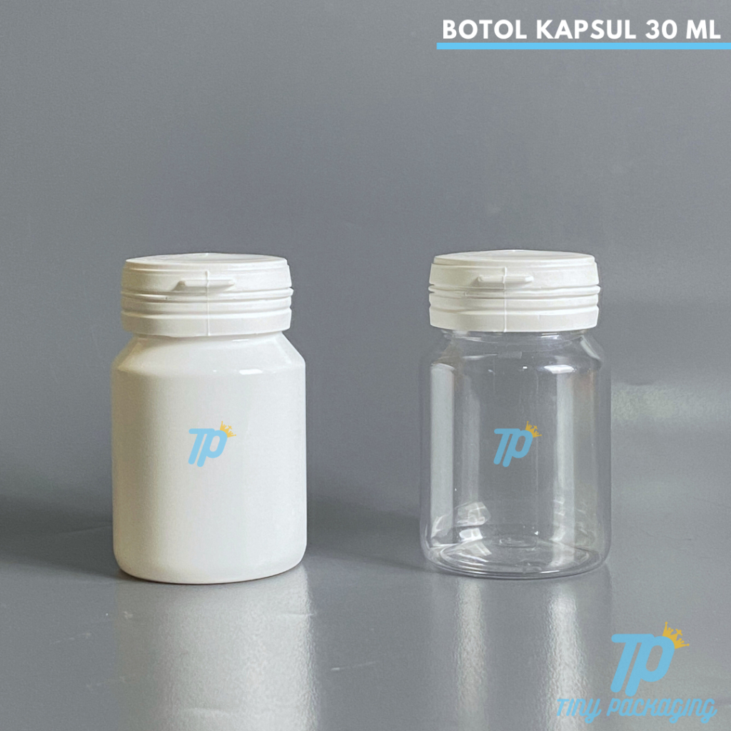 Botol Kapsul 30 ml | Botol Obat 30 ml | Botol Plastik PET 30 ml