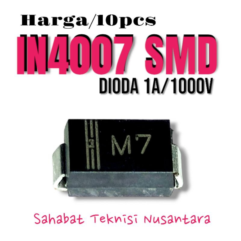 @10pcs Dioda IN4007 SMD Dioda M7 SMD 1A/1000V
